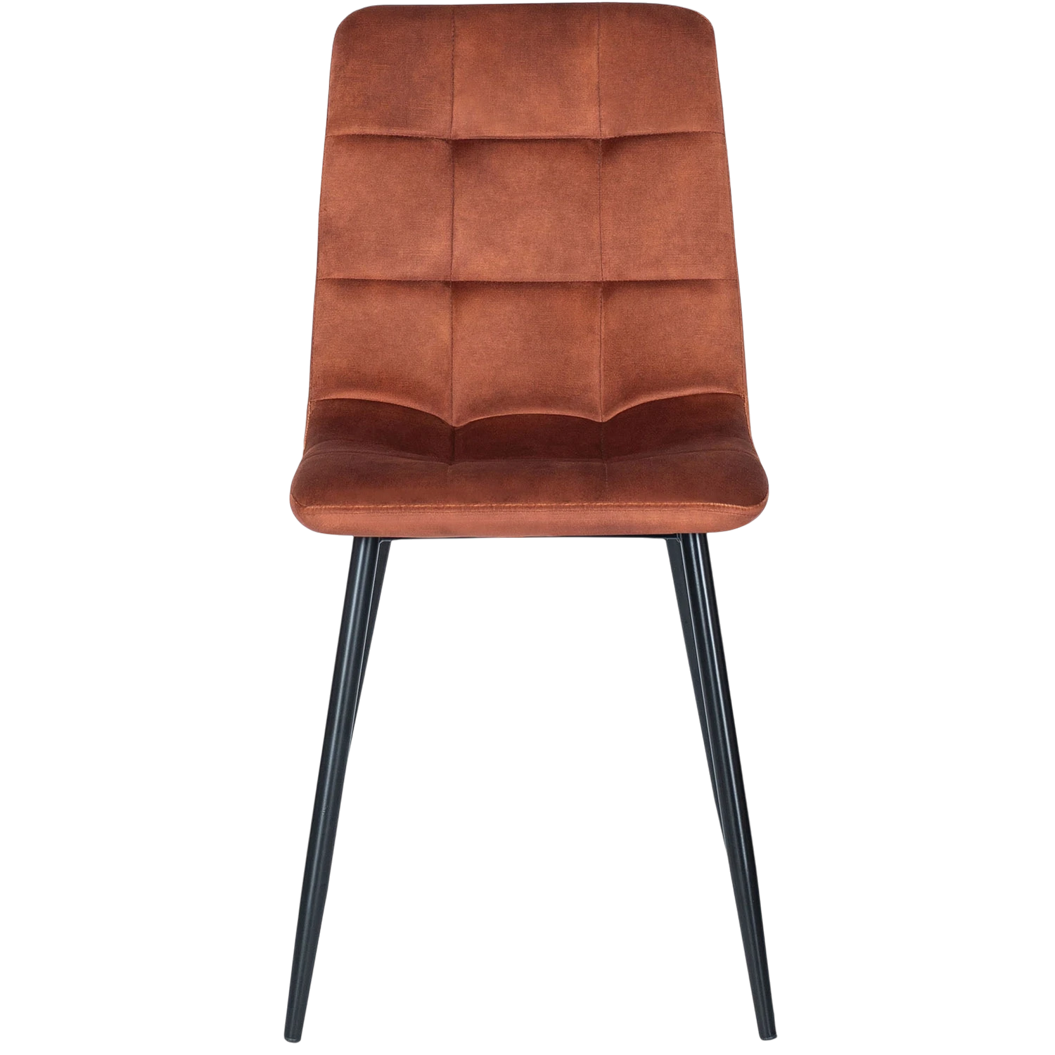 Chaise PERU en velours terracotta REF 3026