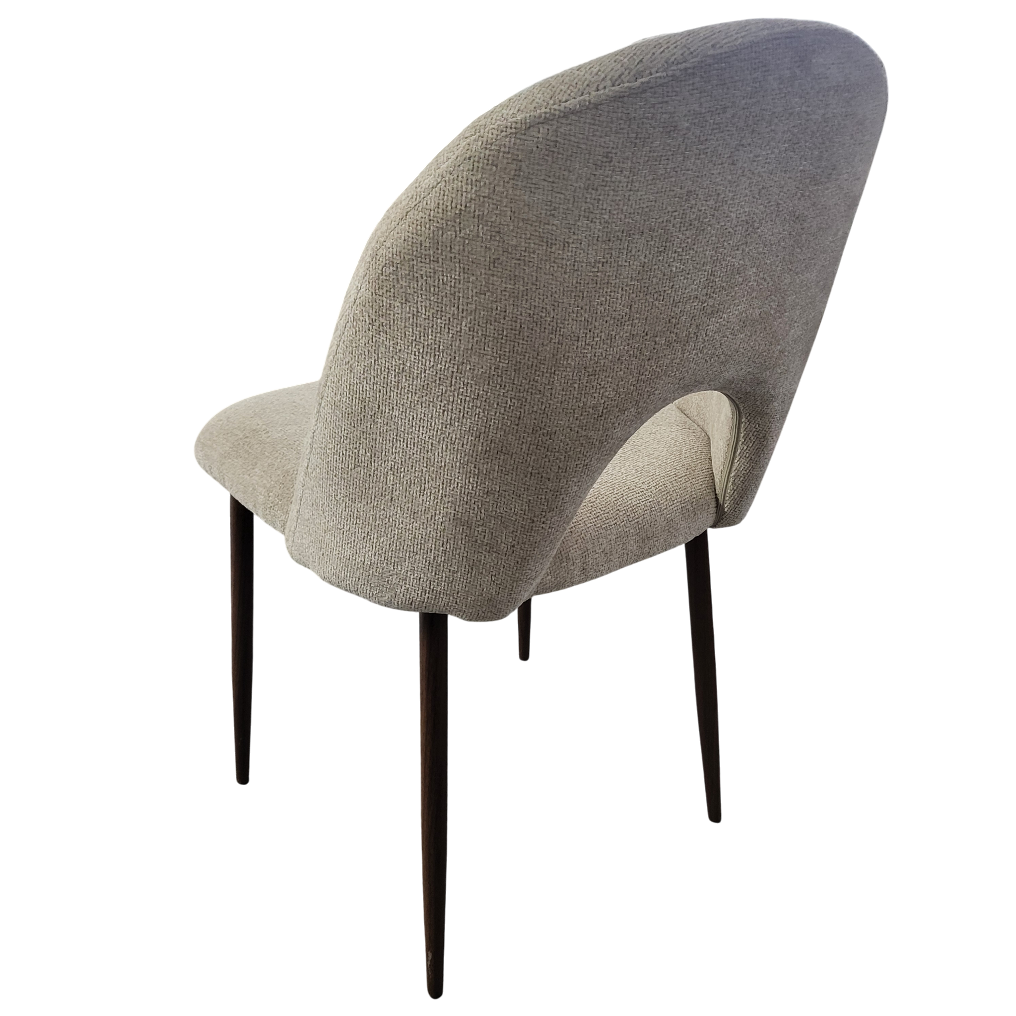 Chaise Teddy marron glacé - vue arrière