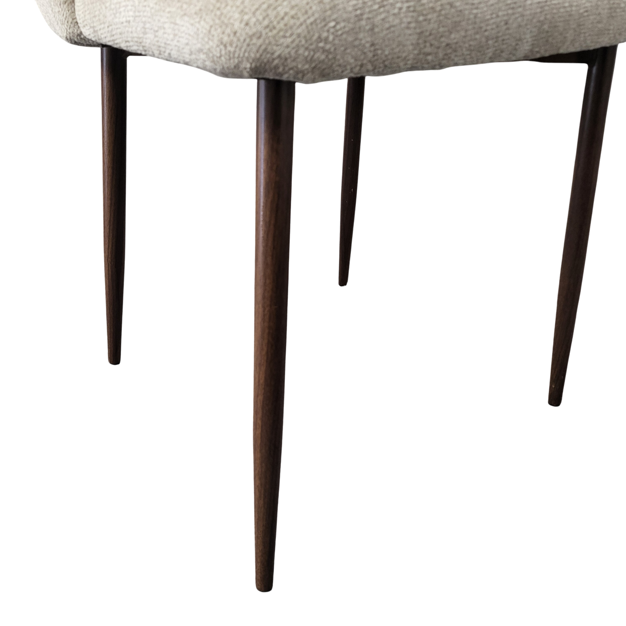 Pieds noyer de la chaise Teddy - détail