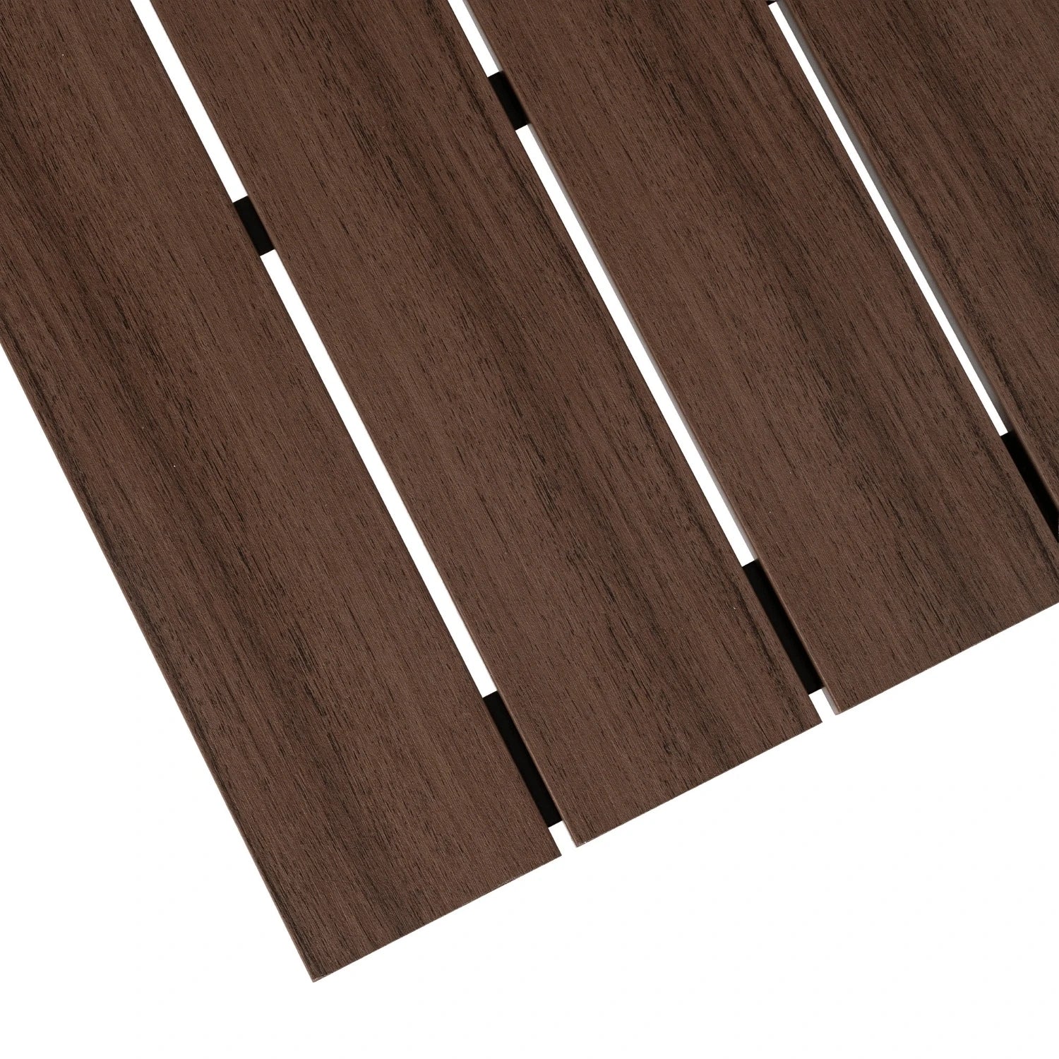 Ensemble de jardin ARGOS avec table extensible 160–260 cm effet noyer et 8 fauteuils FRESNO noirs SKU 3045