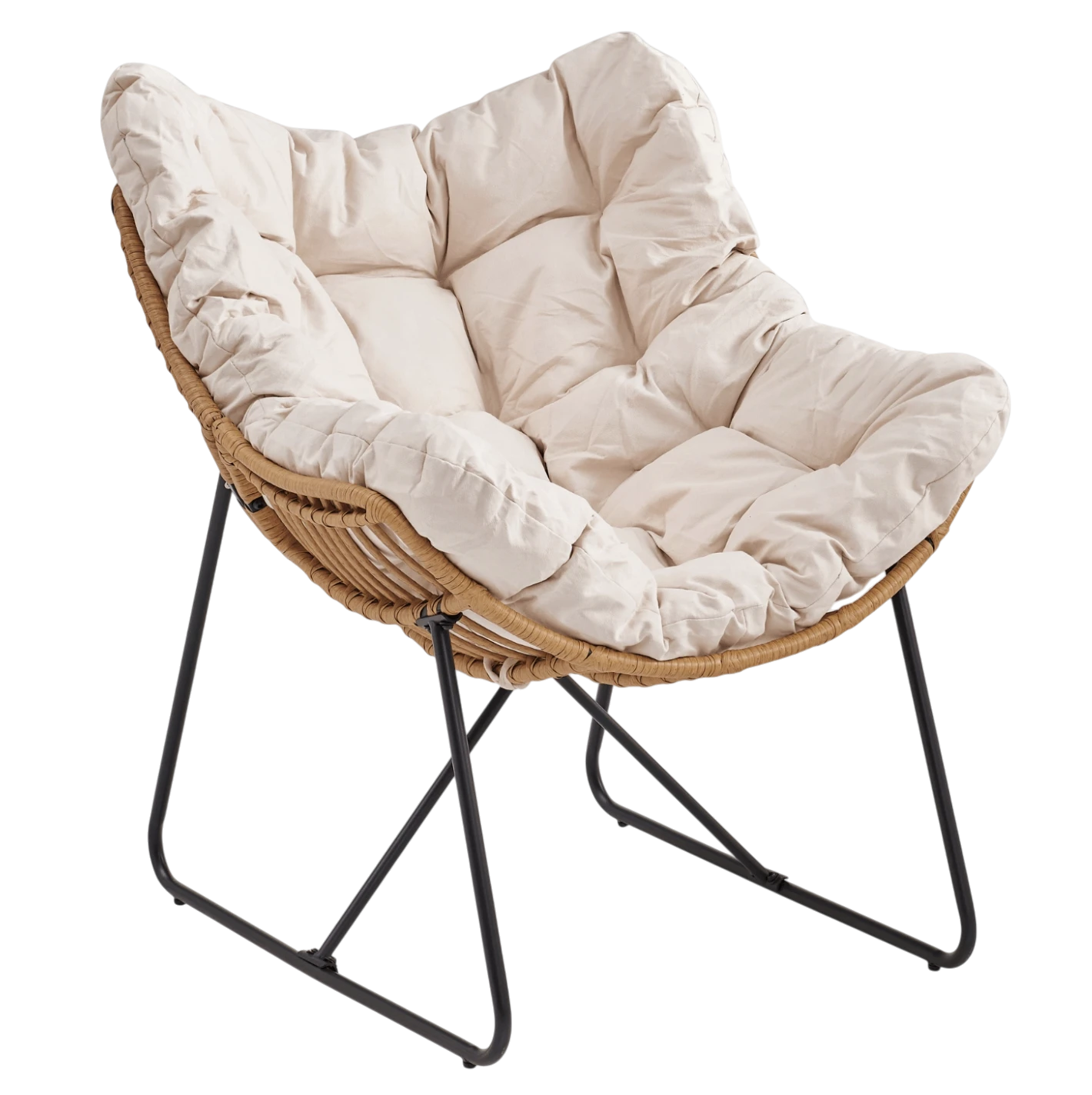 Fauteuil de détente beige FINN REF 3053