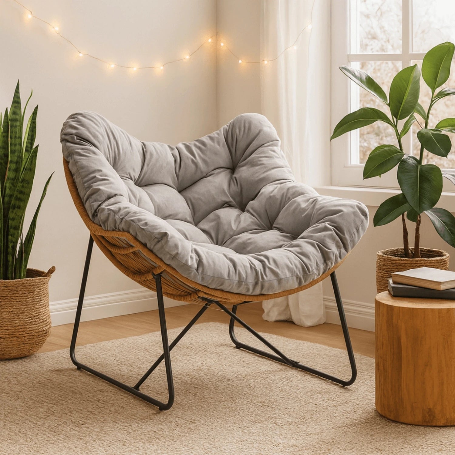 Fauteuil de détente gris FINN REF 3023
