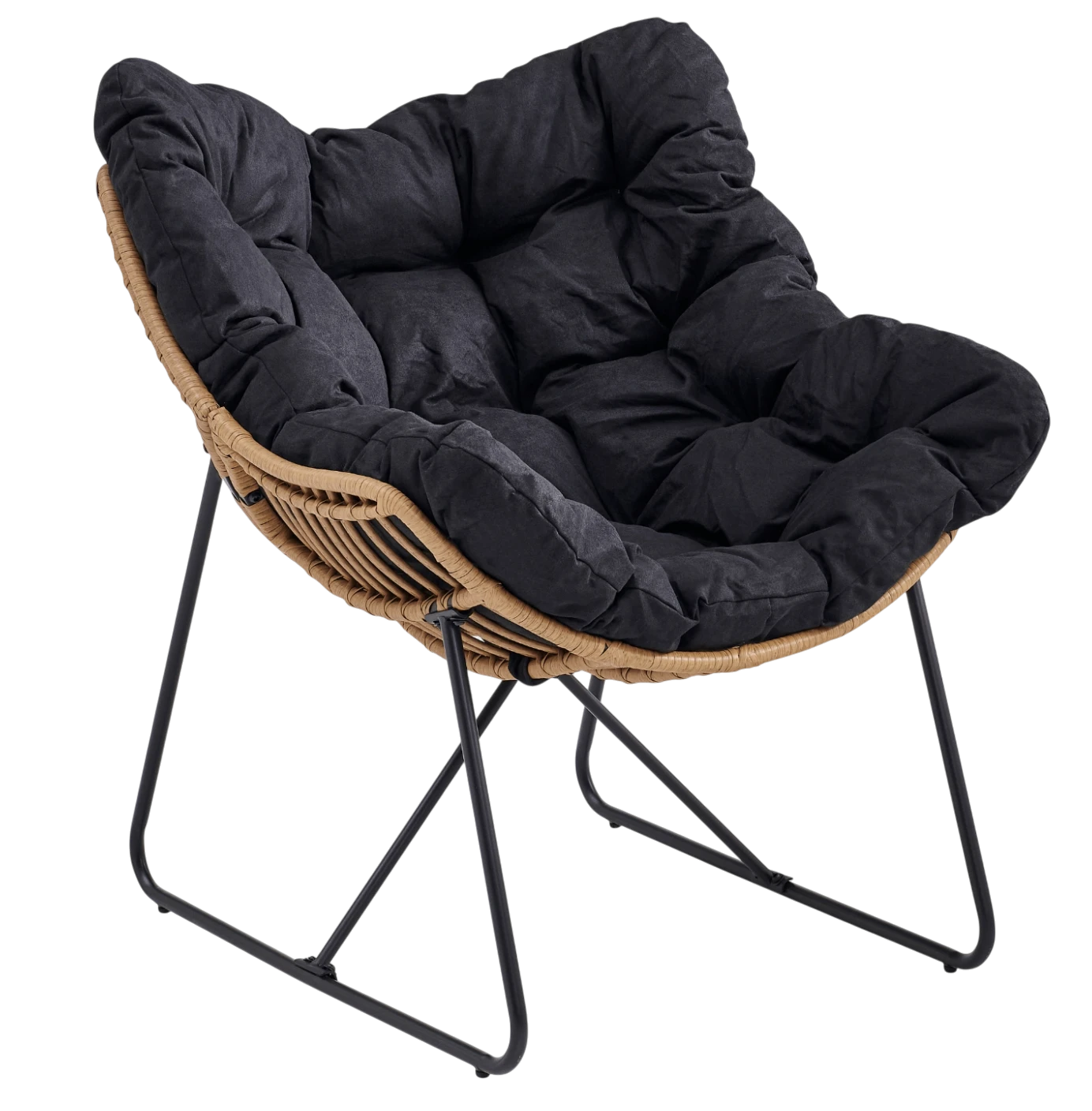 Fauteuil de détente noir FINN REF 3052