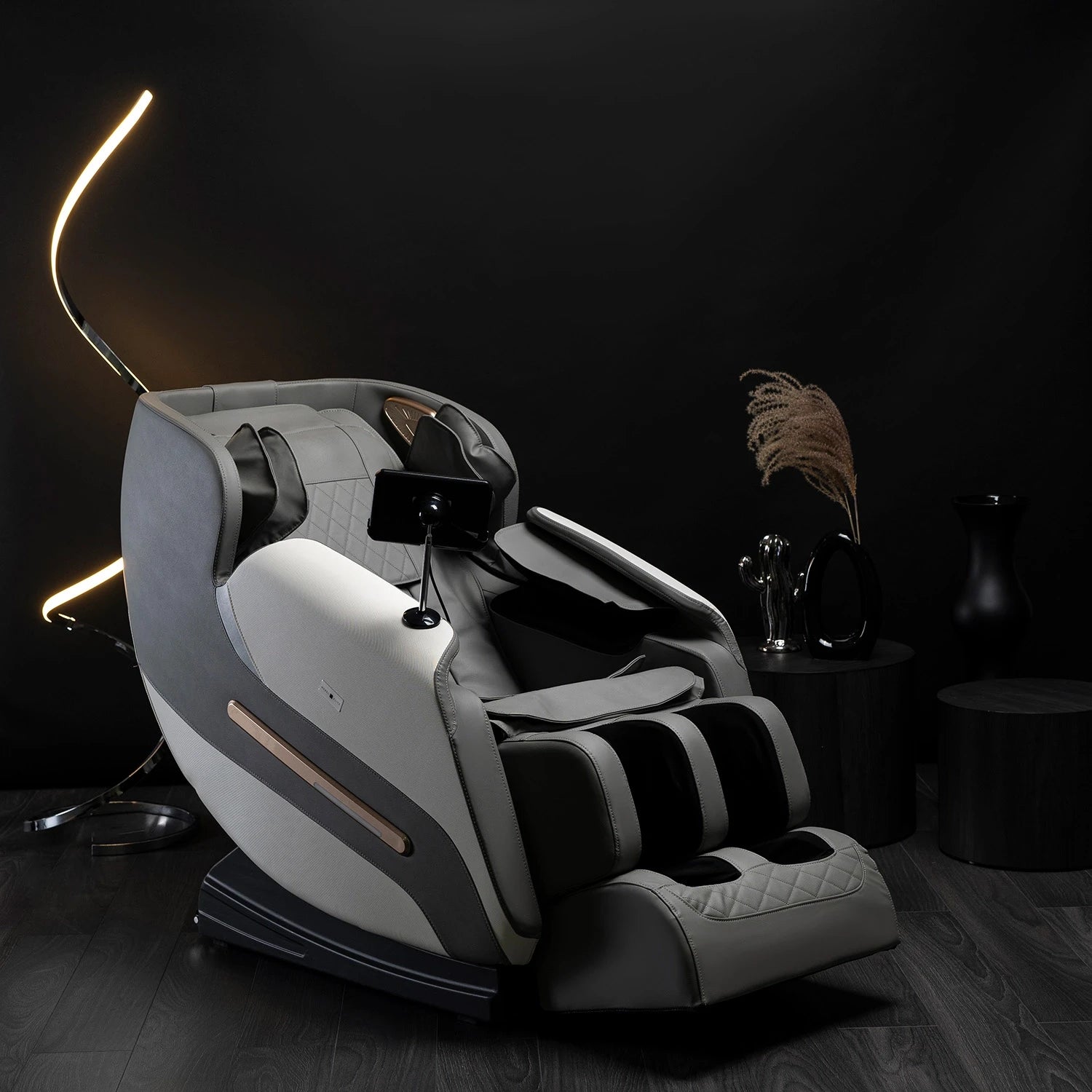 Fauteuil VX MAX simili cuir gris REF 3009