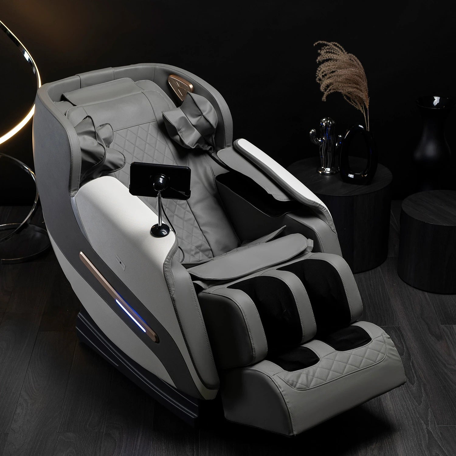Fauteuil VX MAX simili cuir gris REF 3009