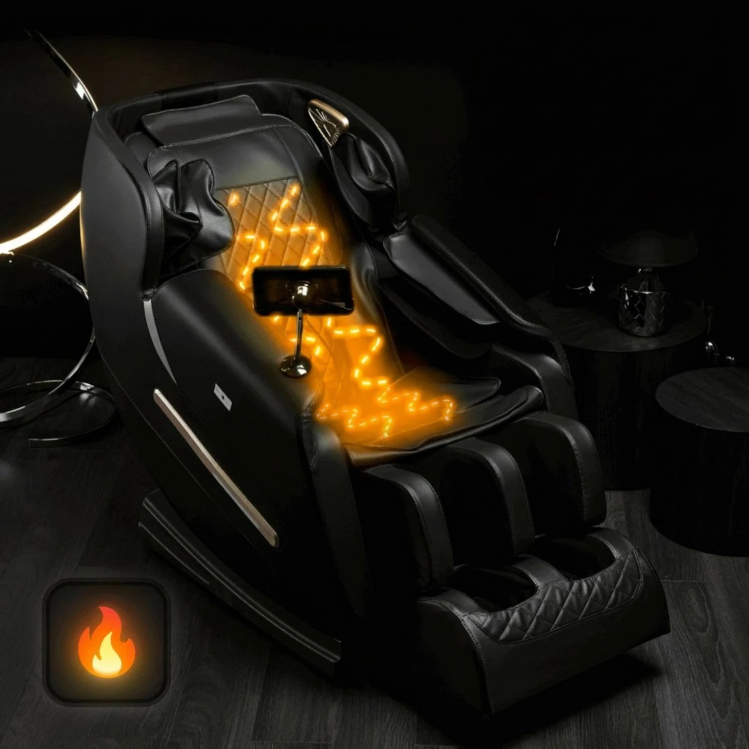Fauteuil VX MAX simili cuir noir - REF 3010