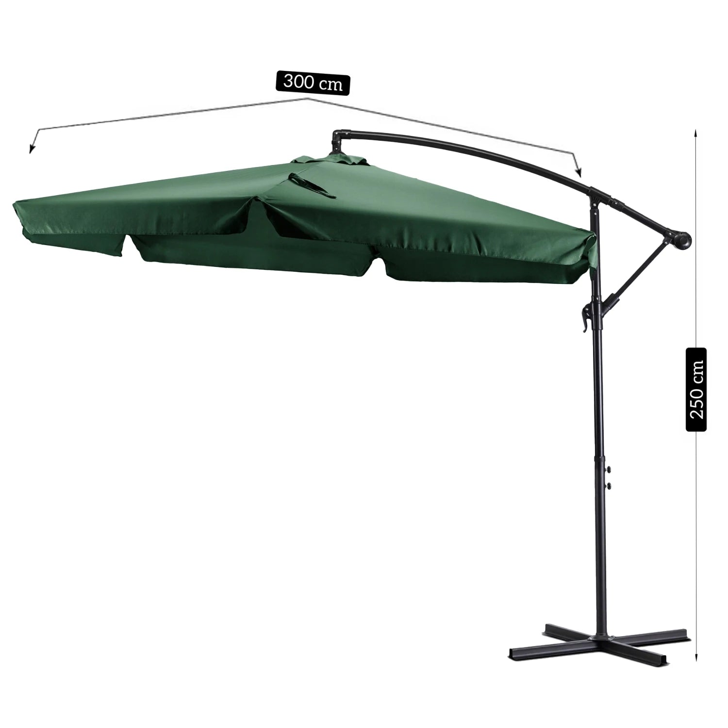Parasol de jardin vert AKRON REF 3035
