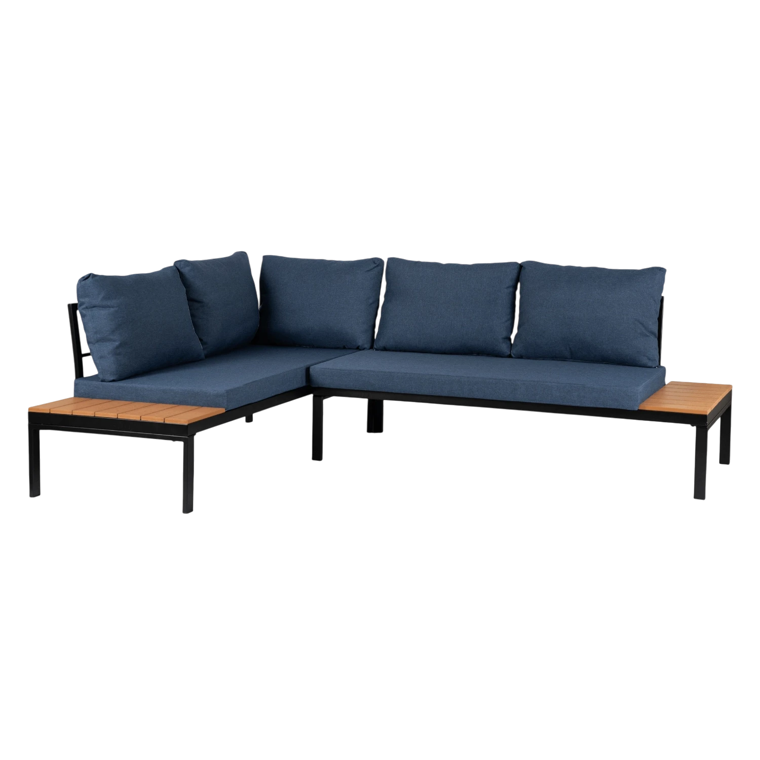 NORMAN Ensemble de meubles de jardin "angle" bleu marine REF 3051
