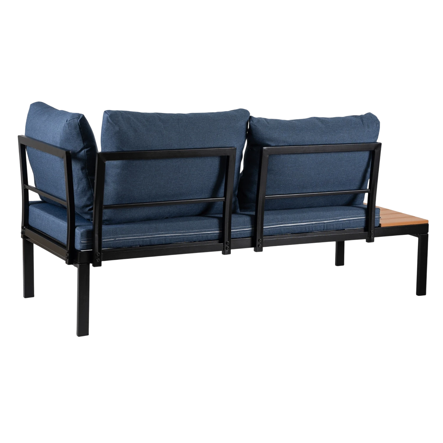 NORMAN Ensemble de meubles de jardin "angle" bleu marine REF 3051