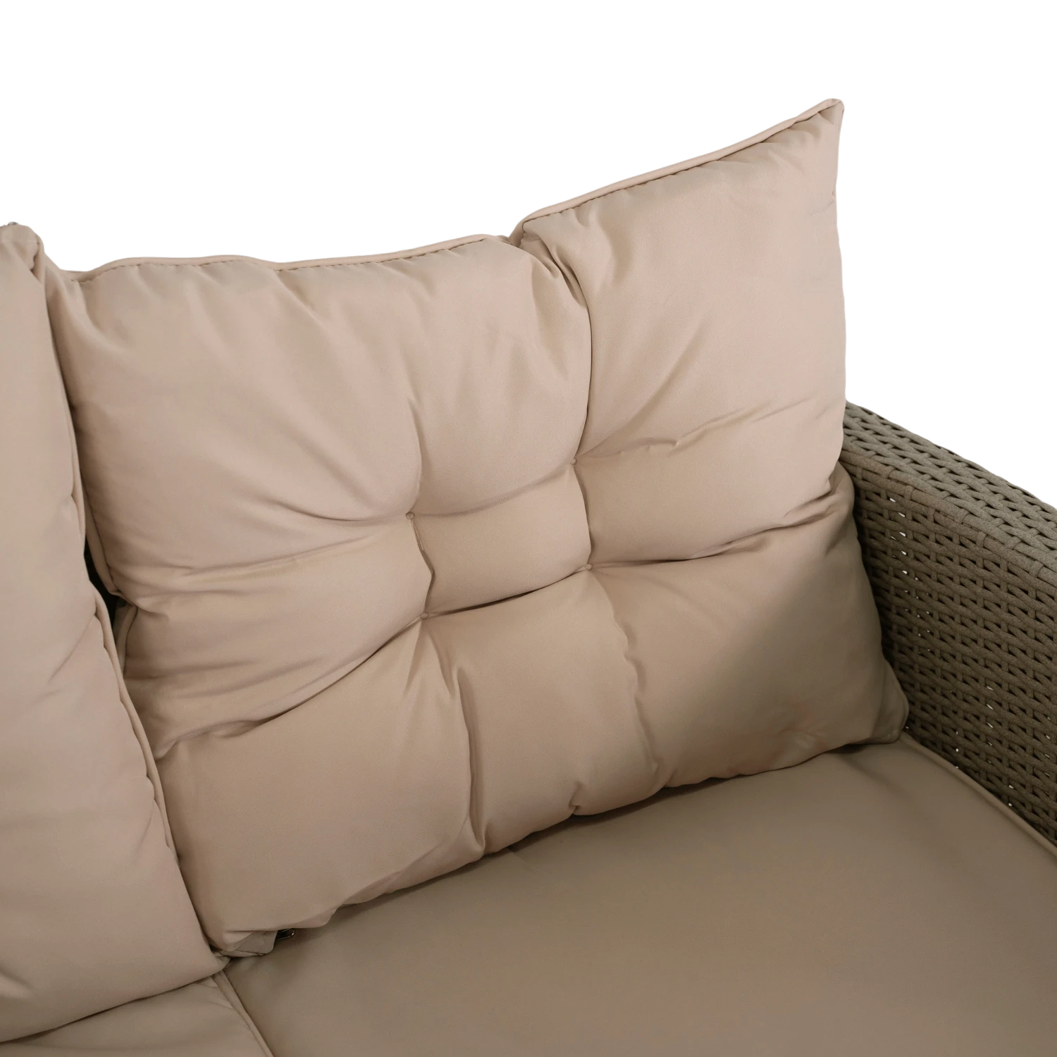 COLORADO Ensemble de meubles en rotin gris / beige REF 3034