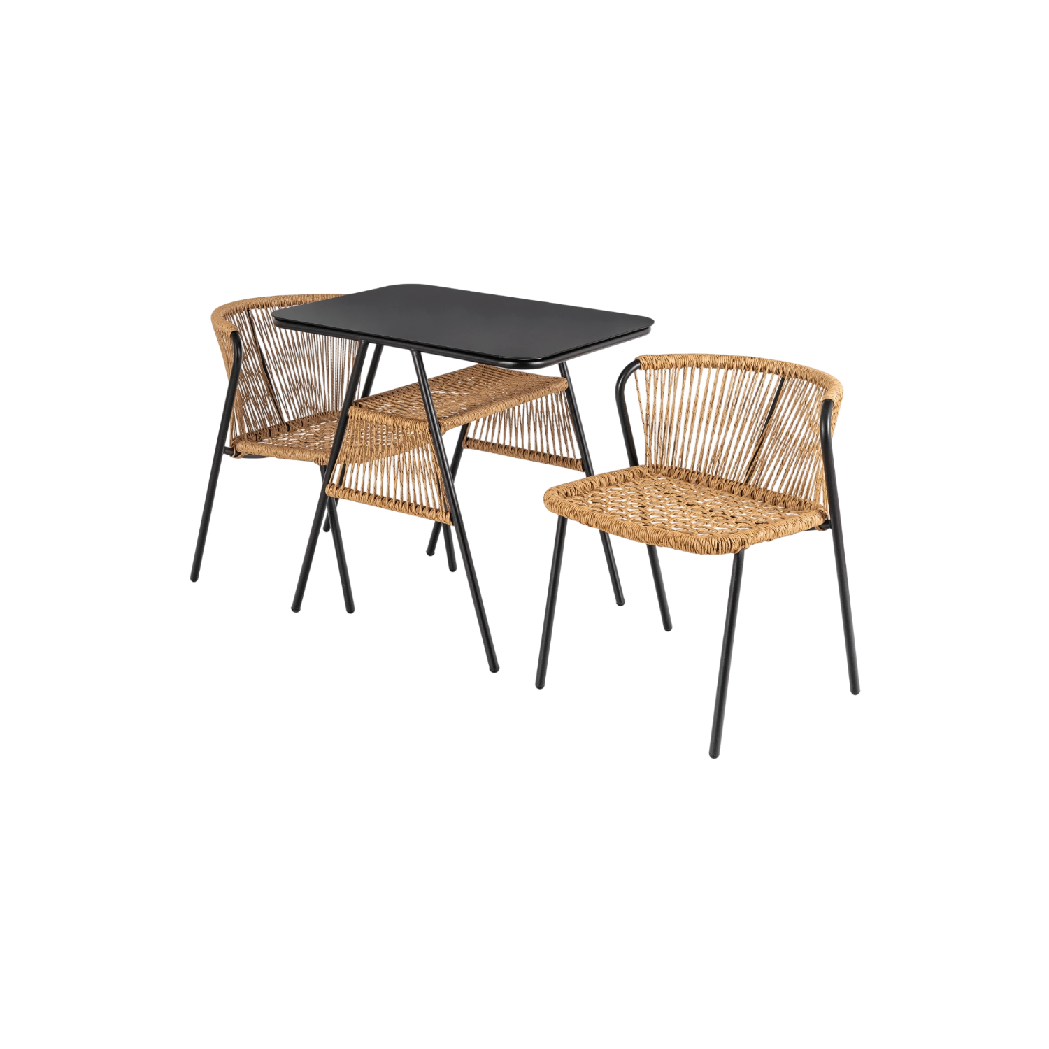 Ensemble de meubles TRIANA en rotin marron REF 3024