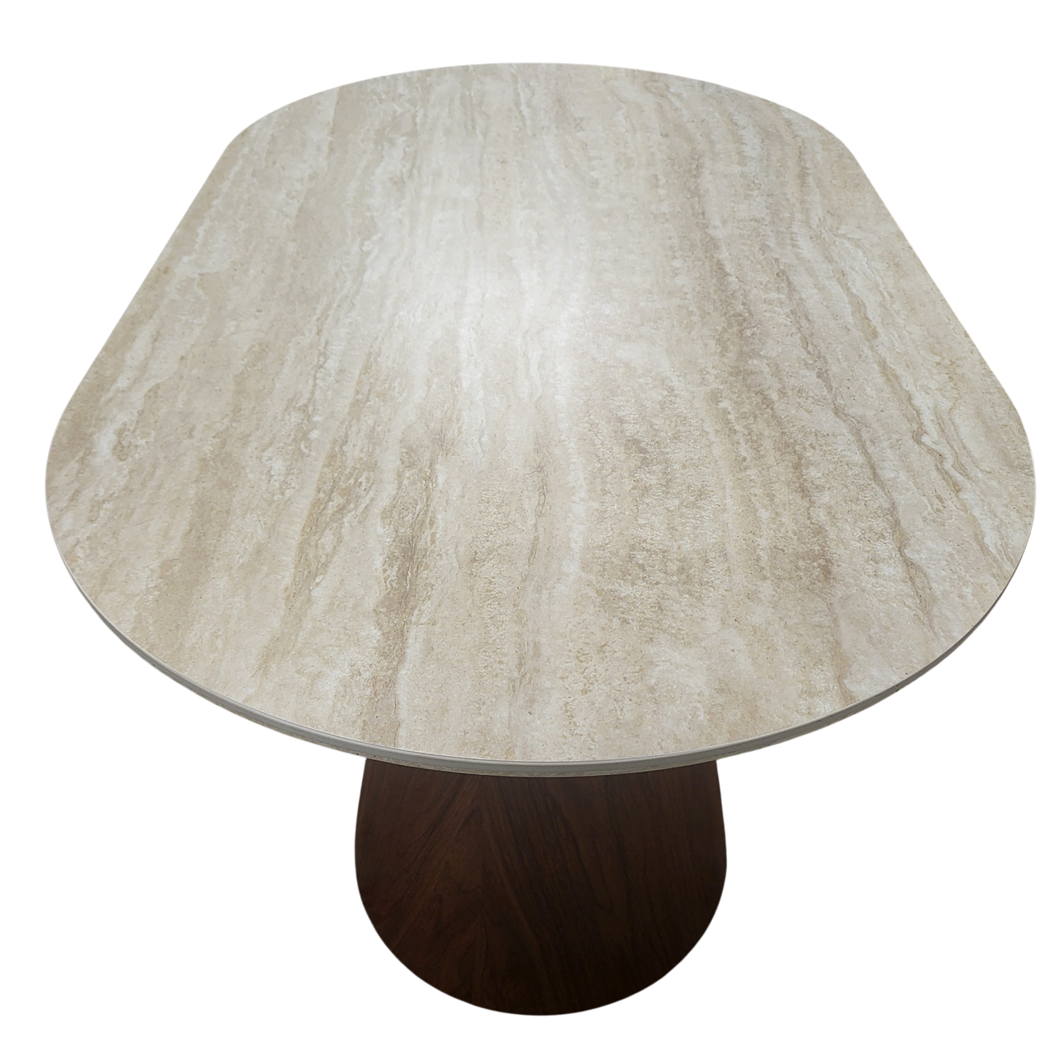 Table basse Iconic 120 cm travertin - vue 3-4