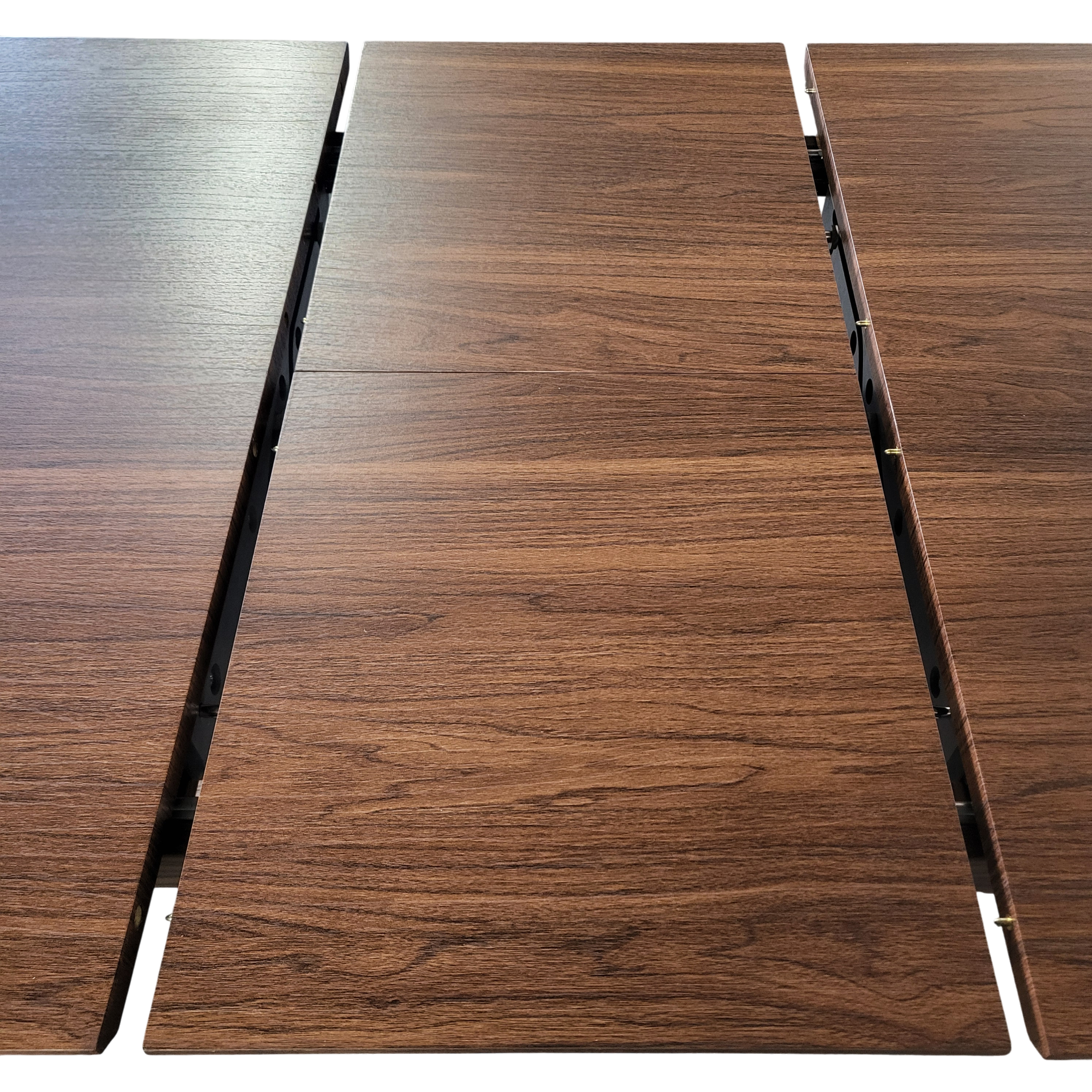 Plateau extensible effet noyer - détail du joint