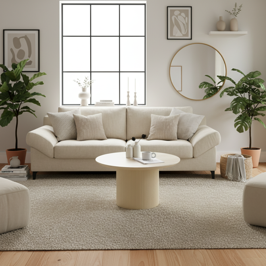 TABLE BASSE CALYPSO RONDE 80cm